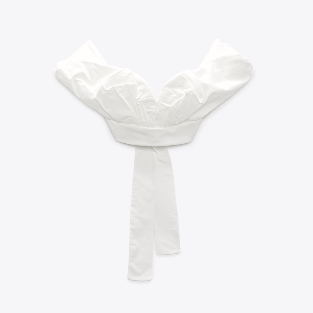 NWT Zara Sweetheart Neck Top